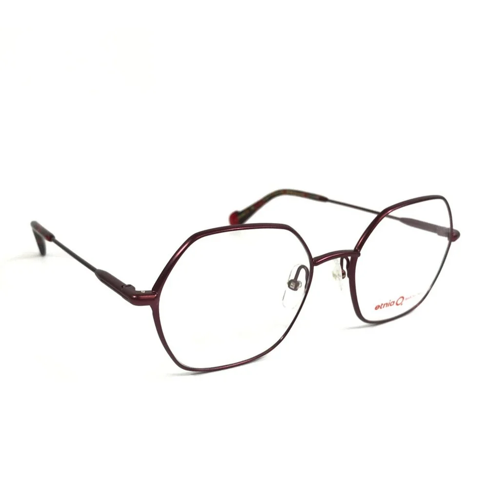 Etnia Barcelona Eyeglasses Frames EXEDRA BX Bordeaux Red Geometric 53-18-140